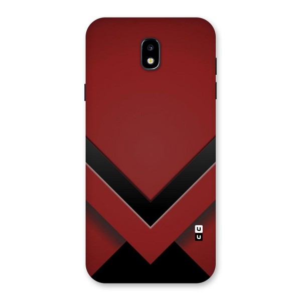 Red Black Fold Back Case for Galaxy J7 Pro