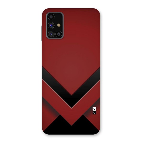 Red Black Fold Back Case for Galaxy M31s