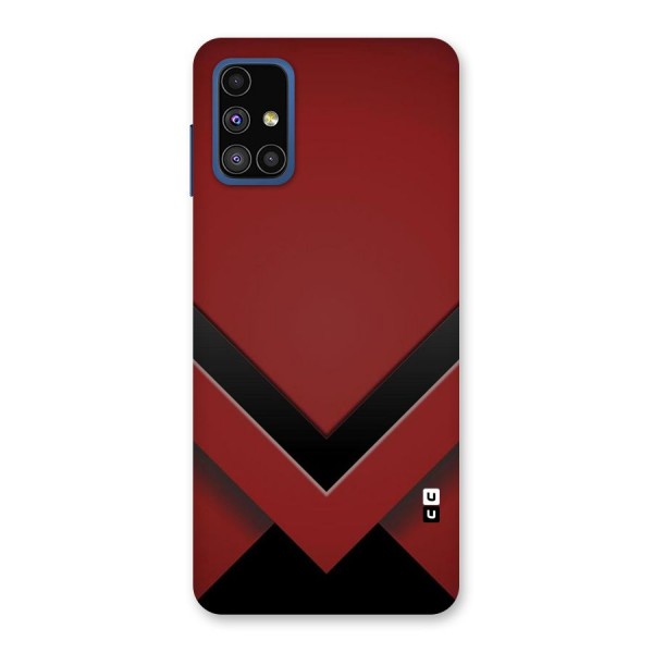 Red Black Fold Back Case for Galaxy M51