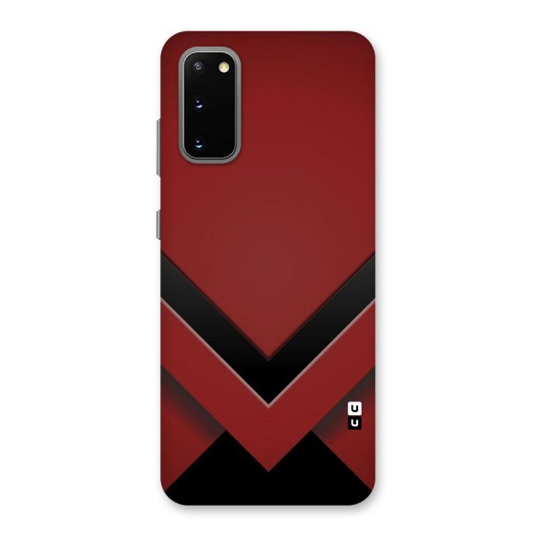 Red Black Fold Back Case for Galaxy S20