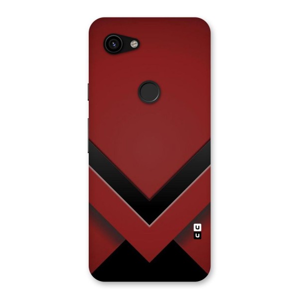 Red Black Fold Back Case for Google Pixel 3a