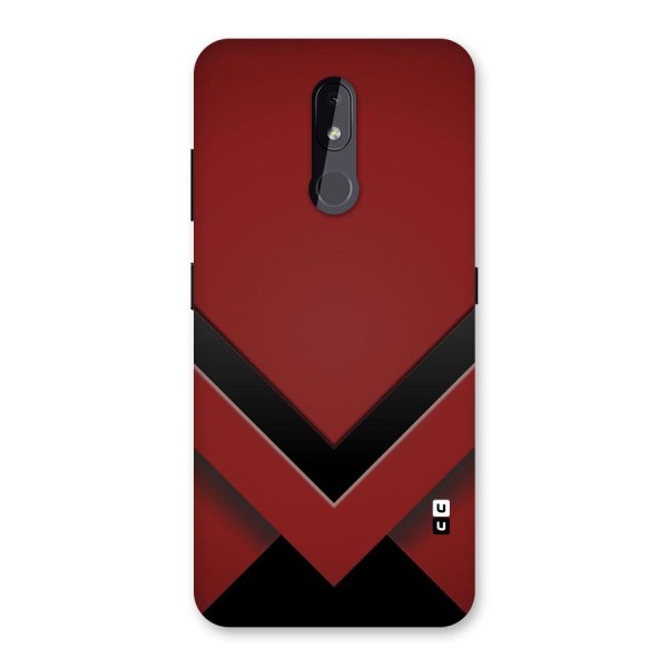 Red Black Fold Back Case for Nokia 3.2
