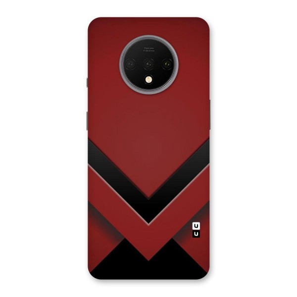 Red Black Fold Back Case for OnePlus 7T