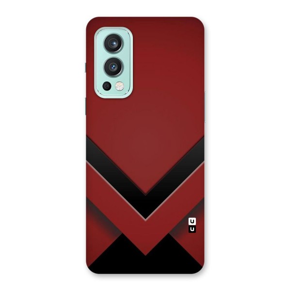 Red Black Fold Back Case for OnePlus Nord 2 5G