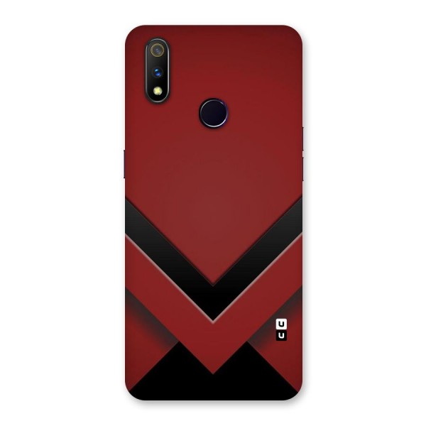 Red Black Fold Back Case for Realme 3 Pro