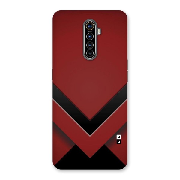 Red Black Fold Back Case for Realme X2 Pro