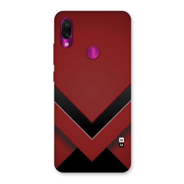 Red Black Fold Back Case for Redmi Note 7 Pro