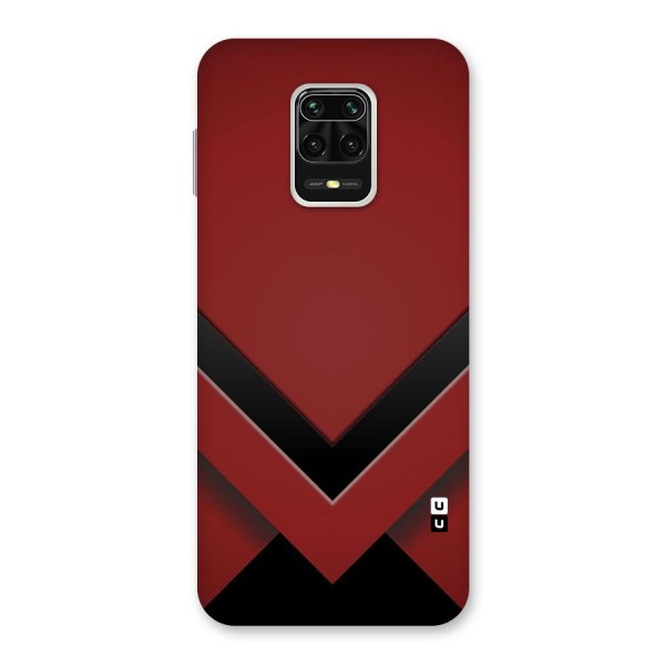Red Black Fold Back Case for Redmi Note 9 Pro
