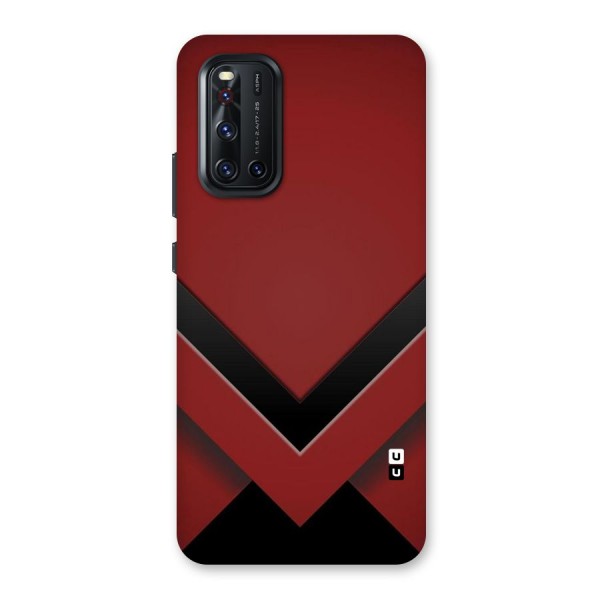 Red Black Fold Back Case for Vivo V19