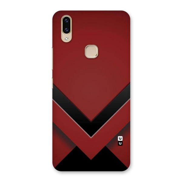 Red Black Fold Back Case for Vivo V9