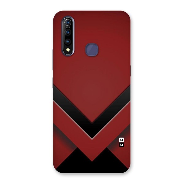 Red Black Fold Back Case for Vivo Z1 Pro