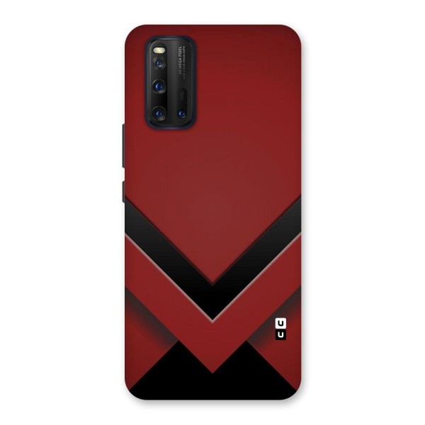 Red Black Fold Back Case for Vivo iQOO 3