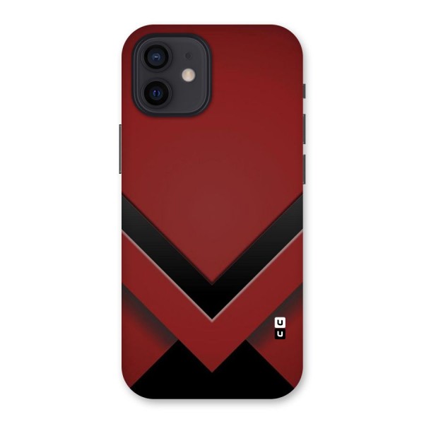 Red Black Fold Back Case for iPhone 12