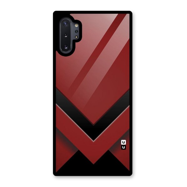 Red Black Fold Glass Back Case for Galaxy Note 10 Plus