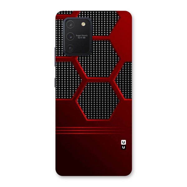 Red Black Hexagons Back Case for Galaxy S10 Lite