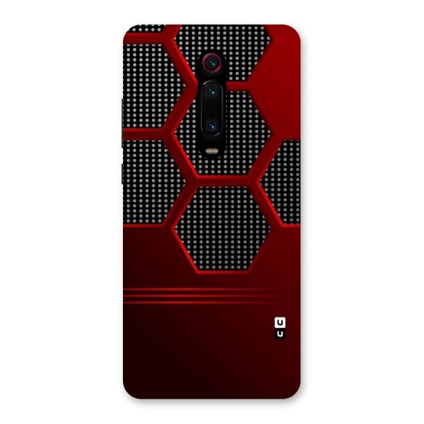 Red Black Hexagons Back Case for Redmi K20 Pro