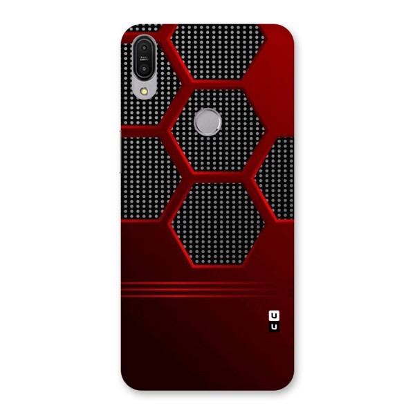 Red Black Hexagons Back Case for Zenfone Max Pro M1