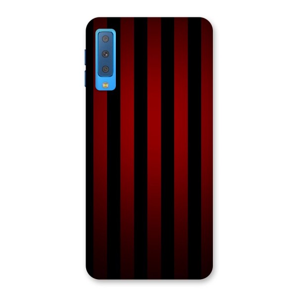 Red Black Stripes Back Case for Galaxy A7 (2018)