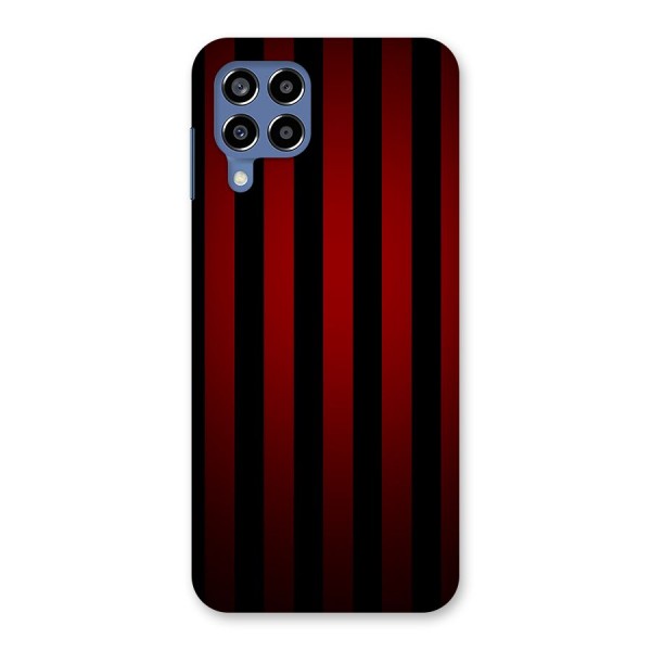 Red Black Stripes Back Case for Galaxy M53 5G