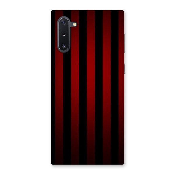 Red Black Stripes Back Case for Galaxy Note 10