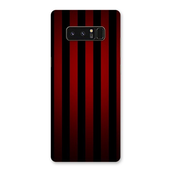 Red Black Stripes Back Case for Galaxy Note 8