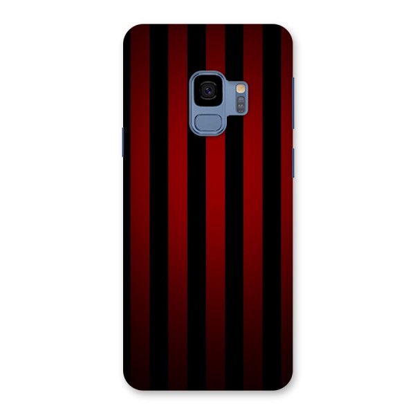 Red Black Stripes Back Case for Galaxy S9