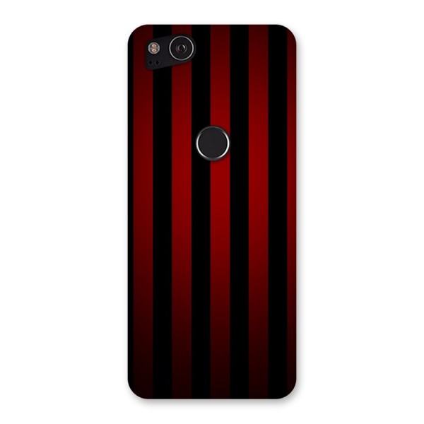 Red Black Stripes Back Case for Google Pixel 2
