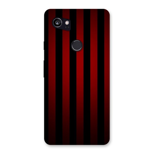 Red Black Stripes Back Case for Google Pixel 2 XL