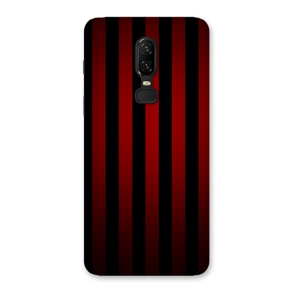 Red Black Stripes Back Case for OnePlus 6