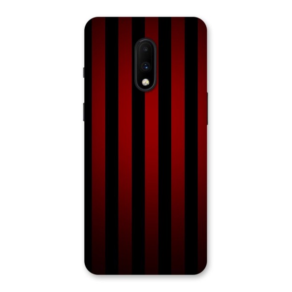 Red Black Stripes Back Case for OnePlus 7