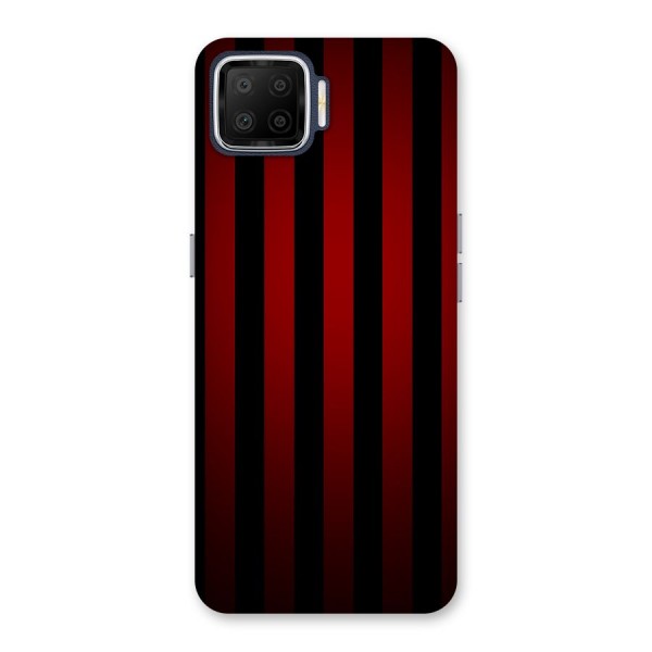 Red Black Stripes Back Case for Oppo F17