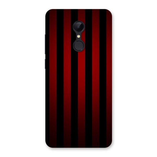 Red Black Stripes Back Case for Redmi 5