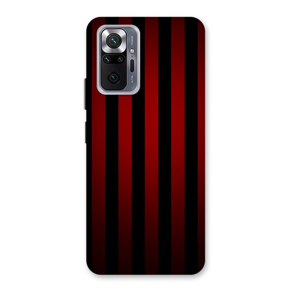 Red Black Stripes Back Case for Redmi Note 10 Pro Max