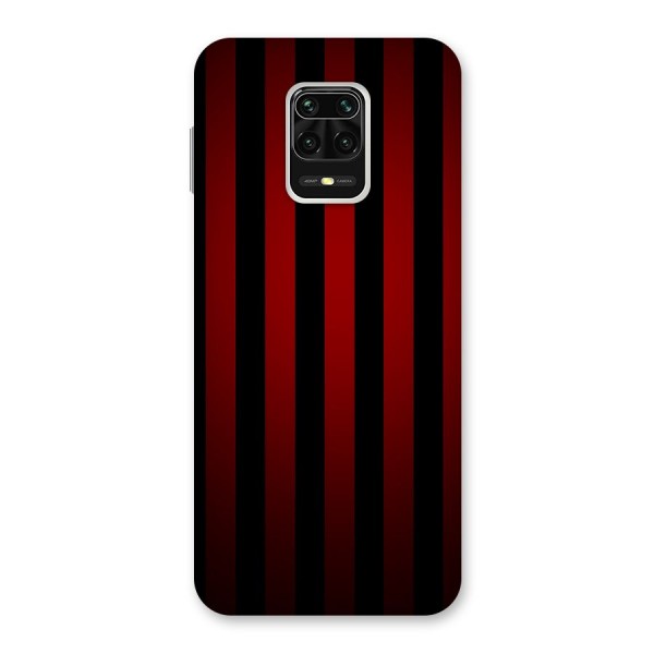 Red Black Stripes Back Case for Redmi Note 9 Pro