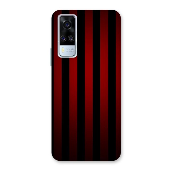 Red Black Stripes Back Case for Vivo Y51