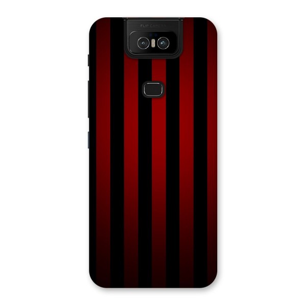 Red Black Stripes Back Case for Zenfone 6z