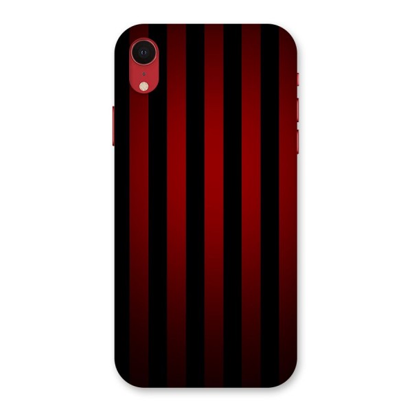 Red Black Stripes Back Case for iPhone XR
