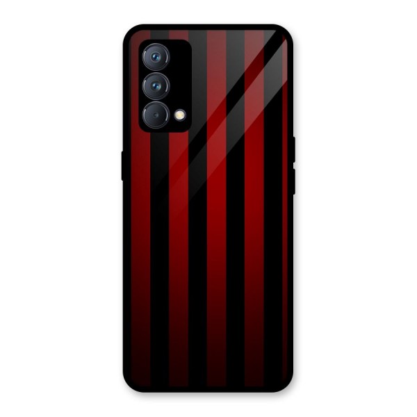 Red Black Stripes Glass Back Case for Realme GT Master Edition