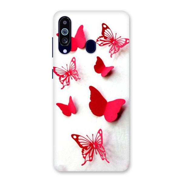 Red Butterflies Back Case for Galaxy M40