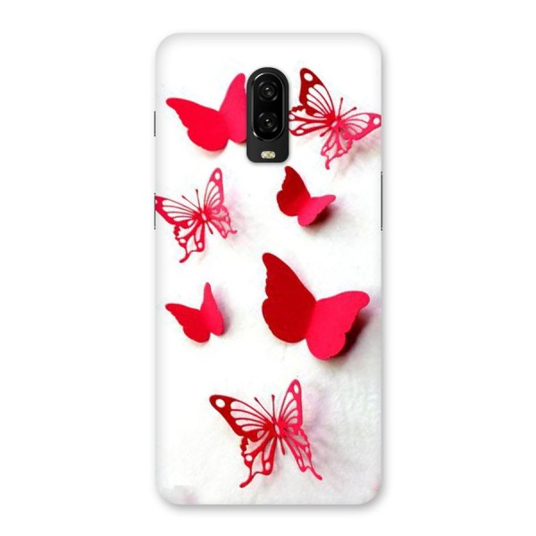 Red Butterflies Back Case for OnePlus 6T