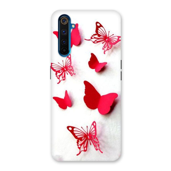 Red Butterflies Back Case for Realme 6 Pro