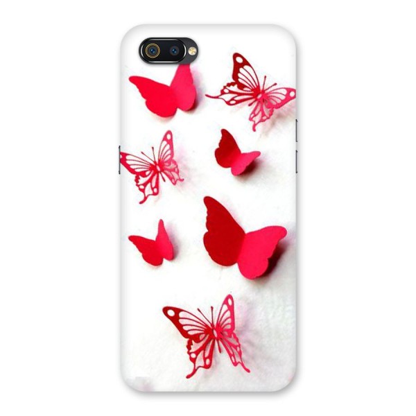 Red Butterflies Back Case for Realme C2