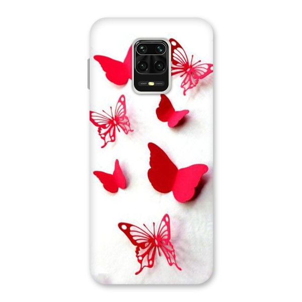 Red Butterflies Back Case for Redmi Note 9 Pro Max