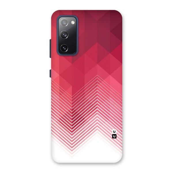 Red Chevron Abstract Back Case for Galaxy S20 FE