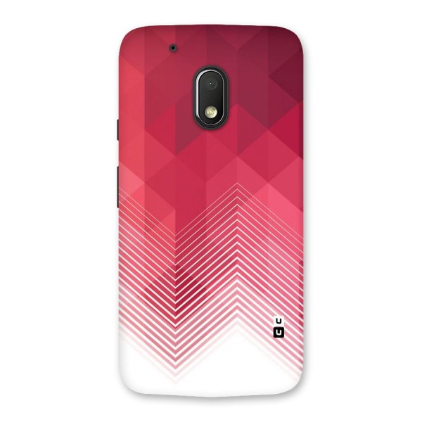 Red Chevron Abstract Back Case for Moto G4 Play
