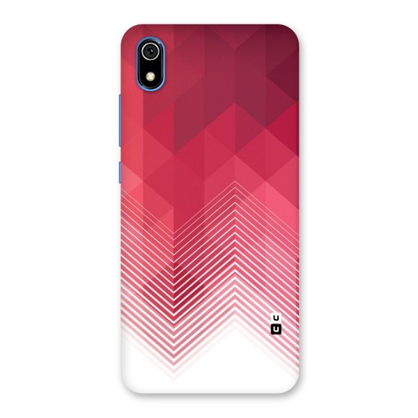 Red Chevron Abstract Back Case for Redmi 7A