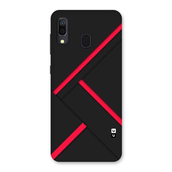 Red Disort Stripes Back Case for Galaxy A30
