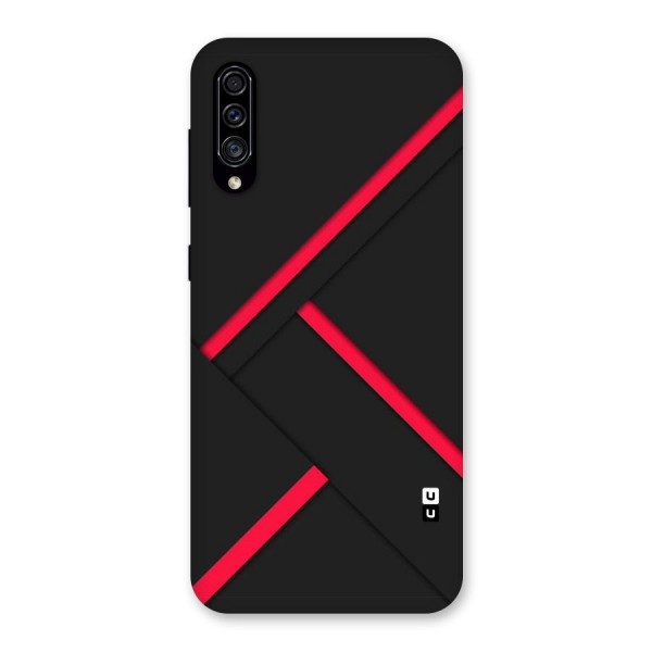 Red Disort Stripes Back Case for Galaxy A30s