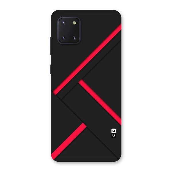 Red Disort Stripes Back Case for Galaxy Note 10 Lite