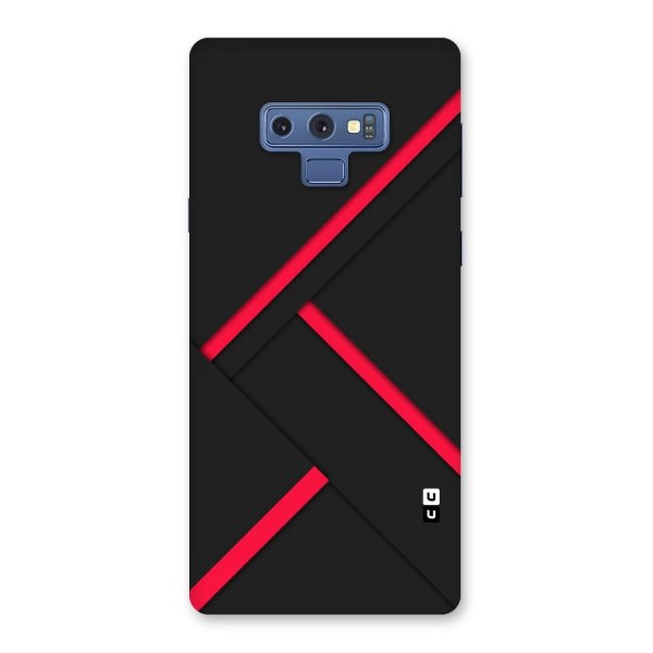 Red Disort Stripes Back Case for Galaxy Note 9